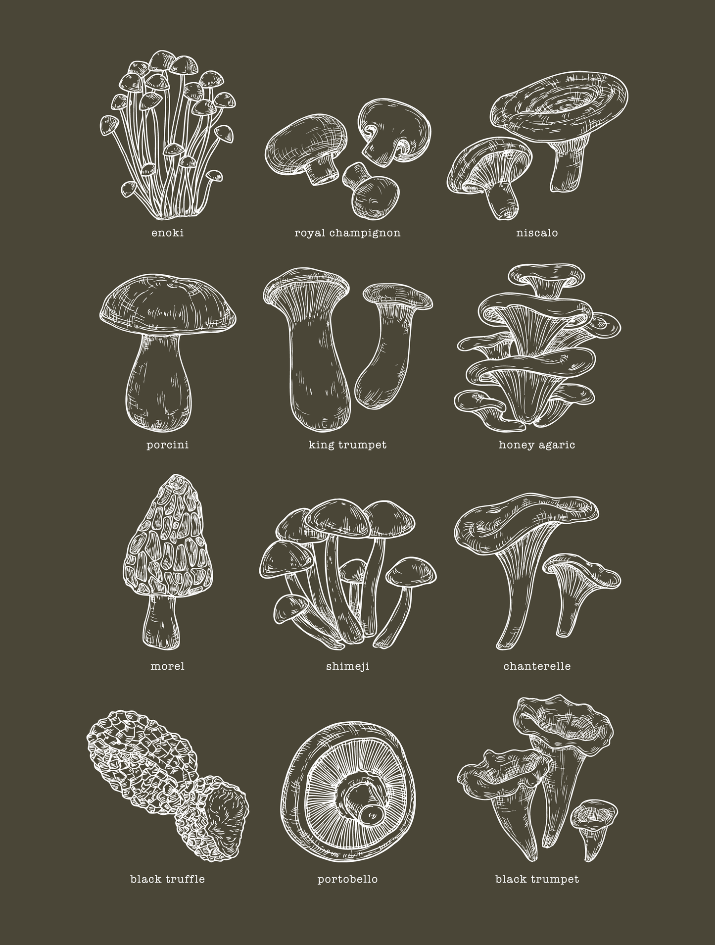 Mycology · White Ink · Unisex T-Shirt