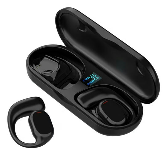 Open-Ear Bone Conduction Wireless Headphones – Earbuds with Ear Hook and Non-Noise Cancelling Design