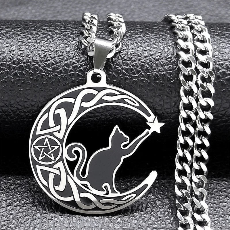 Celtic Moon Design Necklaces