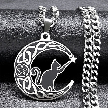 Celtic Moon Design Necklaces