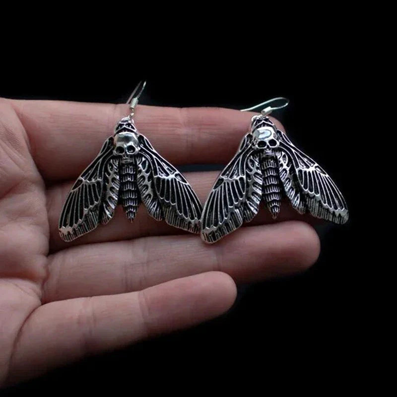 Death Moth Earrings
