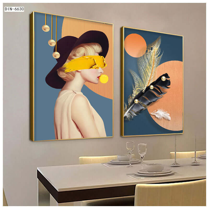 New Chinoiserie Decorative Painting Shishi Ruyi Restaurant Living Room Sofa Background Wall Hanging Painting Crystal Porcelain Mural Scandinavian Painting