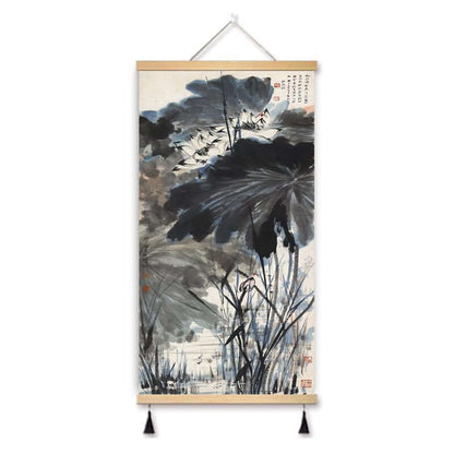Zheng Banqiao Bamboo Traditional Chinese Painting Famous Painting Hanging Painting Cloth Art New Chinese Style Living Room Decorative Painting Hanging Cloth Painting in the Hallway