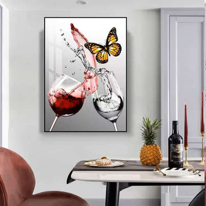 New Chinoiserie Decorative Painting Shishi Ruyi Restaurant Living Room Sofa Background Wall Hanging Painting Crystal Porcelain Mural Scandinavian Painting