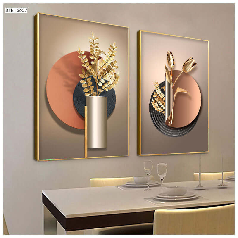 New Chinoiserie Decorative Painting Shishi Ruyi Restaurant Living Room Sofa Background Wall Hanging Painting Crystal Porcelain Mural Scandinavian Painting