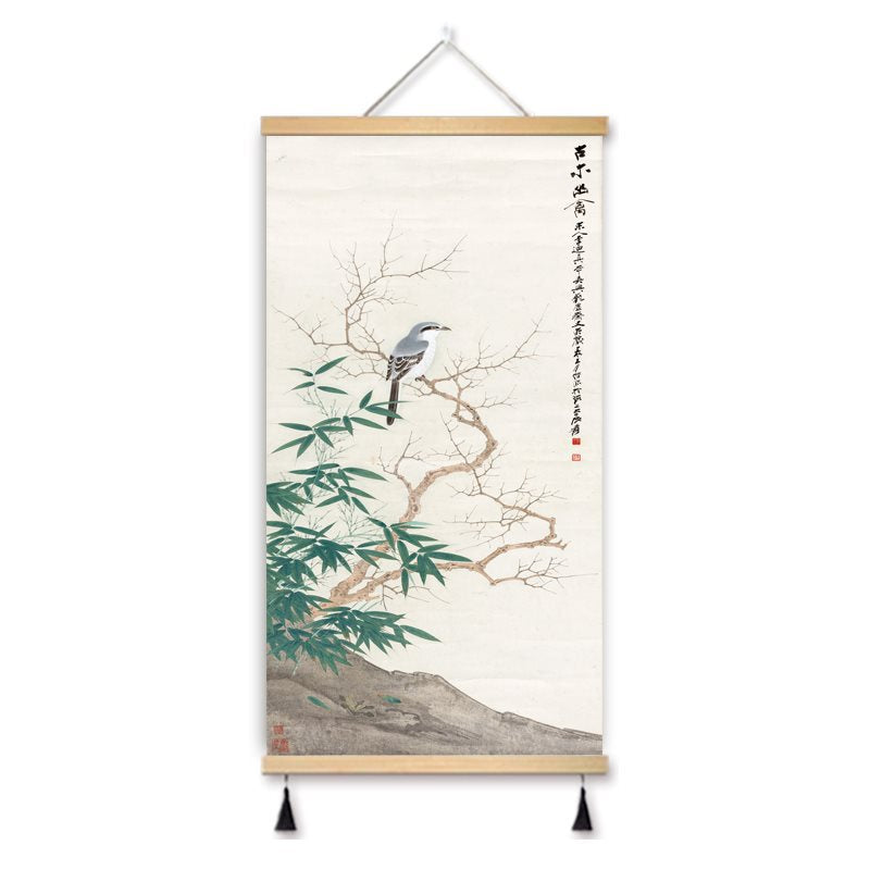 Zheng Banqiao Bamboo Traditional Chinese Painting Famous Painting Hanging Painting Cloth Art New Chinese Style Living Room Decorative Painting Hanging Cloth Painting in the Hallway