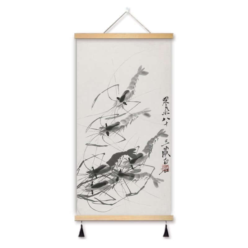 Zheng Banqiao Bamboo Traditional Chinese Painting Famous Painting Hanging Painting Cloth Art New Chinese Style Living Room Decorative Painting Hanging Cloth Painting in the Hallway