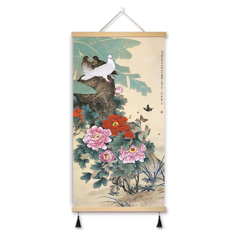 Zheng Banqiao Bamboo Traditional Chinese Painting Famous Painting Hanging Painting Cloth Art New Chinese Style Living Room Decorative Painting Hanging Cloth Painting in the Hallway