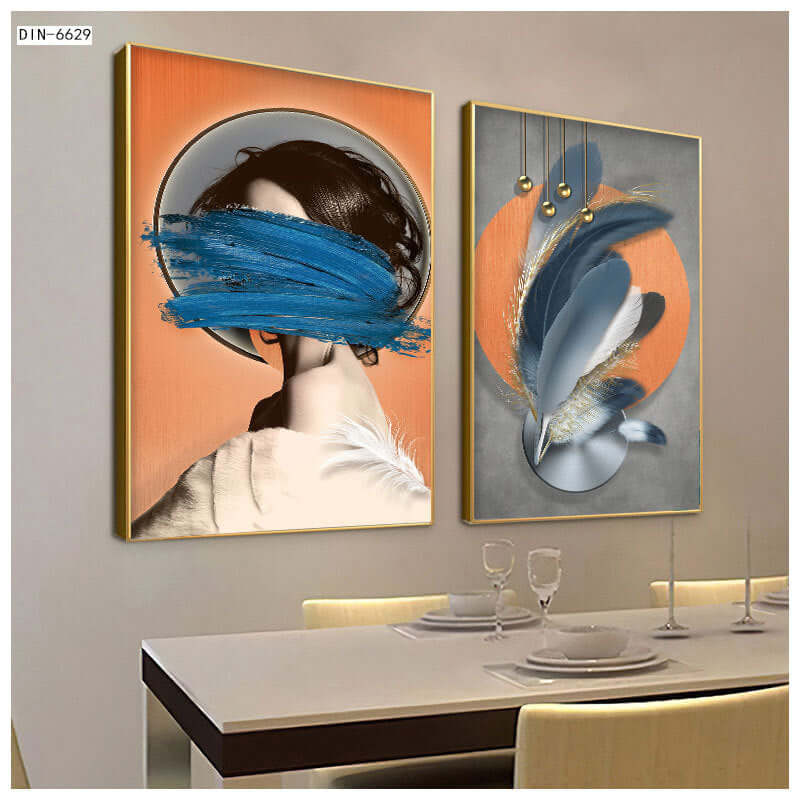 New Chinoiserie Decorative Painting Shishi Ruyi Restaurant Living Room Sofa Background Wall Hanging Painting Crystal Porcelain Mural Scandinavian Painting