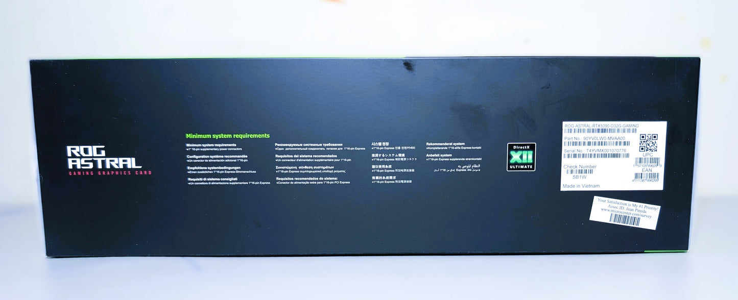 ASUS ROG Astral GeForce RTX 5090 32GB GDDR7 Graphics Card