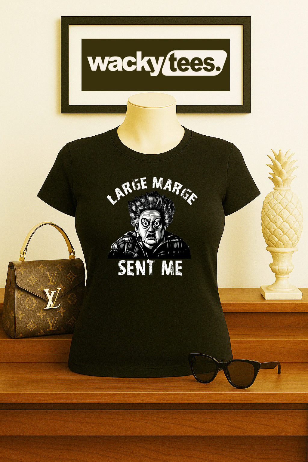 Pee Wee Herman Large Marge Sent me Funny Big Adventure Graphic Tee Shirt