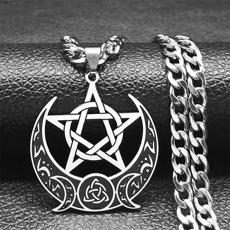 Celtic Moon Design Necklaces