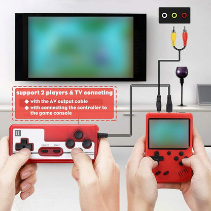 400-In-1 Handheld Game Console with 2 Player Controller & TV Connection