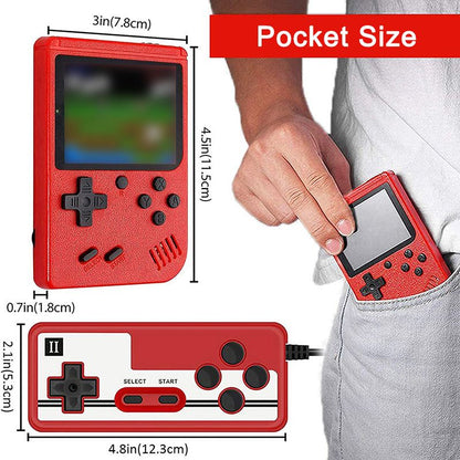 400-In-1 Handheld Game Console with 2 Player Controller & TV Connection