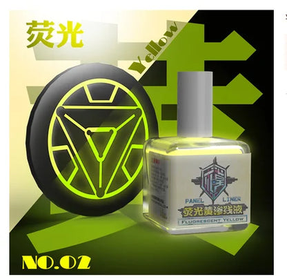 Fluorescent Color Liquid Paint Eco- Friendly Water-Based 18ML Model Panel Line Coloring Tool