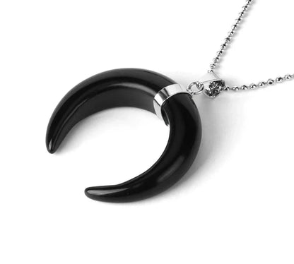 Crystal Crescent Moon Necklaces