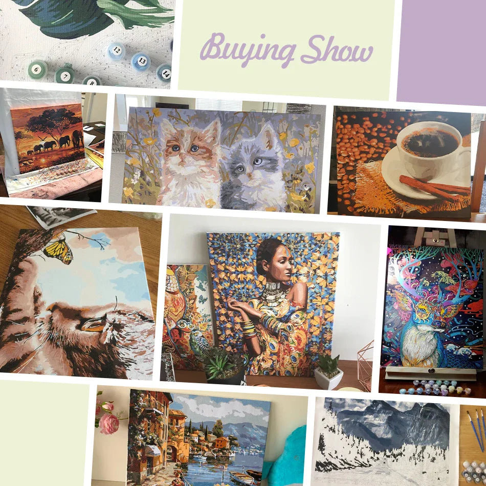 SDOYUNO-Painting By Number Adults Flowers,Rose Simple Oil Painting,Paint Kit,Handpainted,Arts Crafts,Personalized Gift,Wall Art