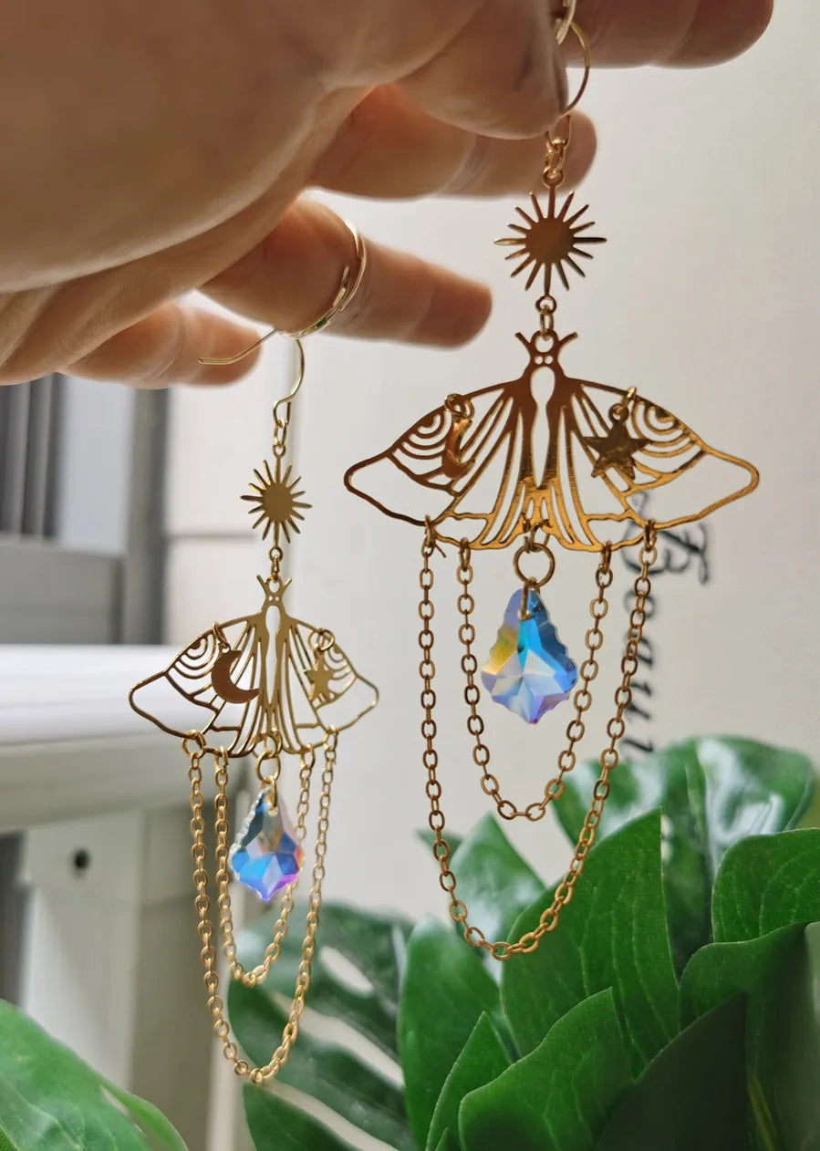 Assorted Moth & Butterfly Dangle Earrings