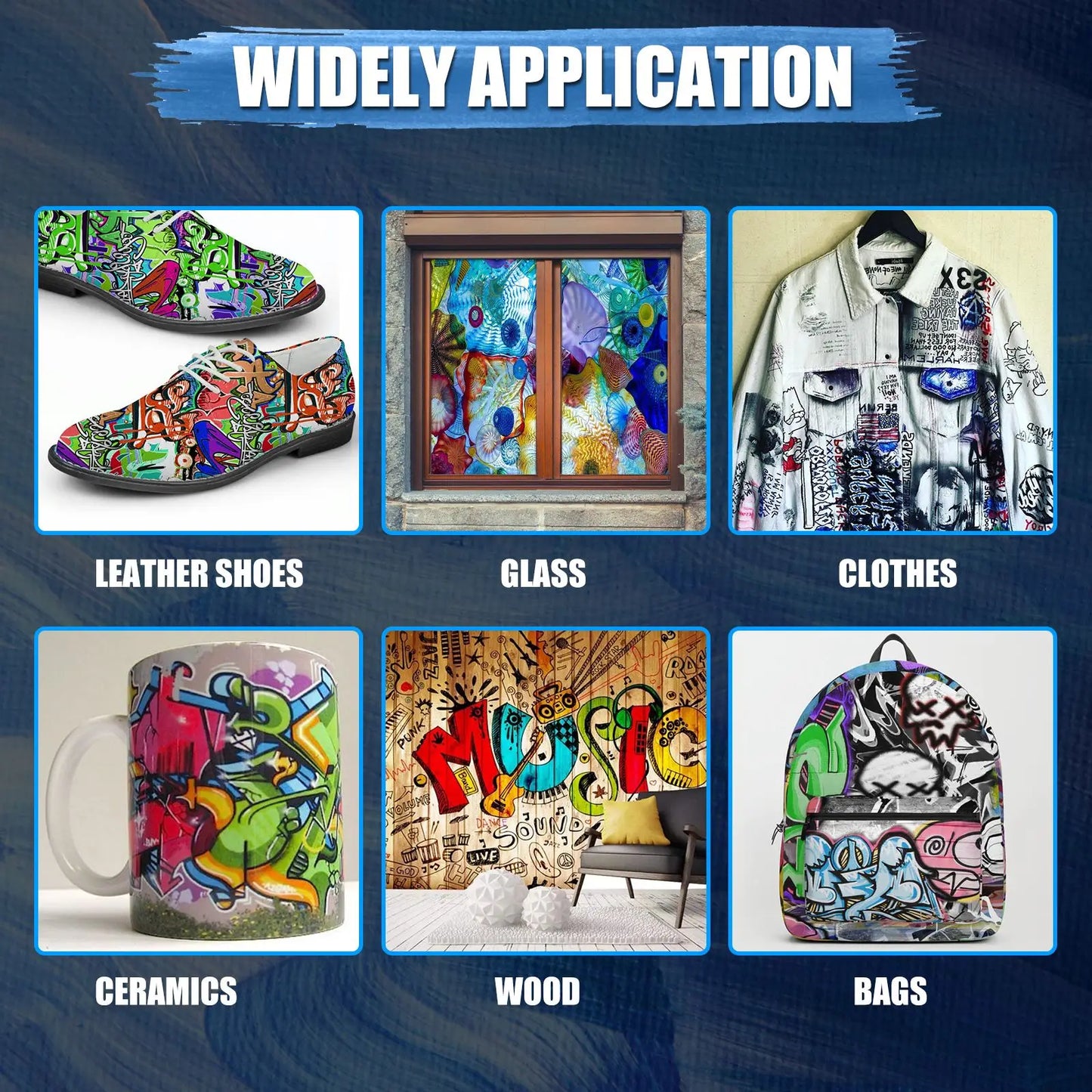 24 Colour Acrylic Paint Colors Bottled Acrylic Paint Set Paint For Fabric Clothing Painting Rich For Leather DIY Pigment