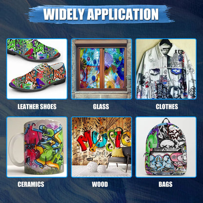 24 Colour Acrylic Paint Colors Bottled Acrylic Paint Set Paint For Fabric Clothing Painting Rich For Leather DIY Pigment