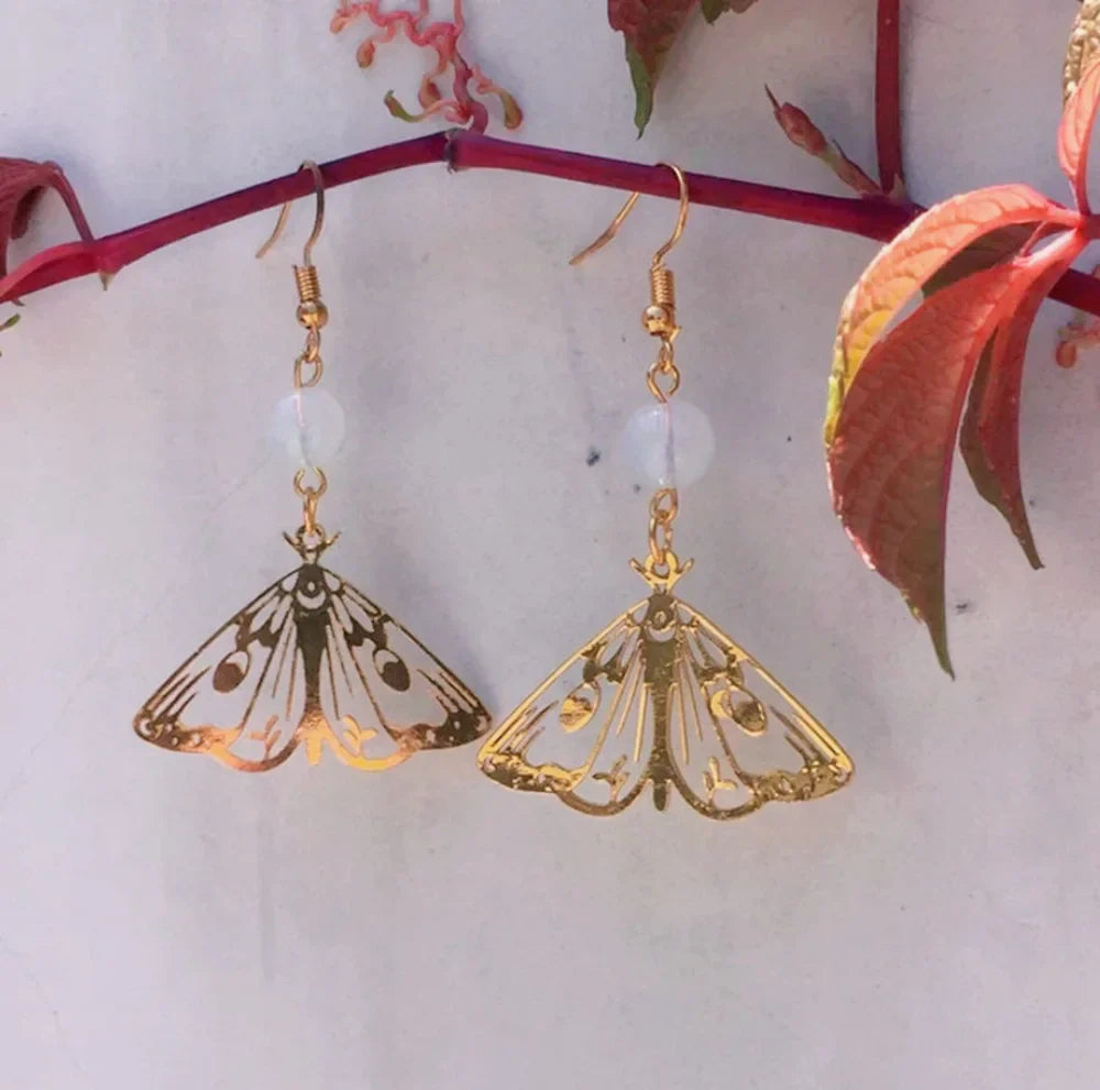 Assorted Moth & Butterfly Dangle Earrings