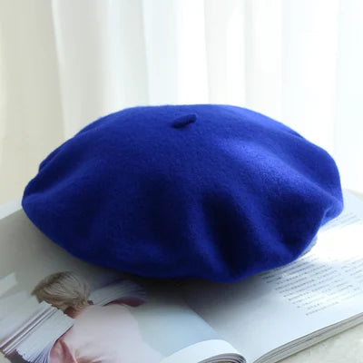 Wool Thick  Berets Artist French Beret Women Painter Hat Girls Female Warm  Walking Cap