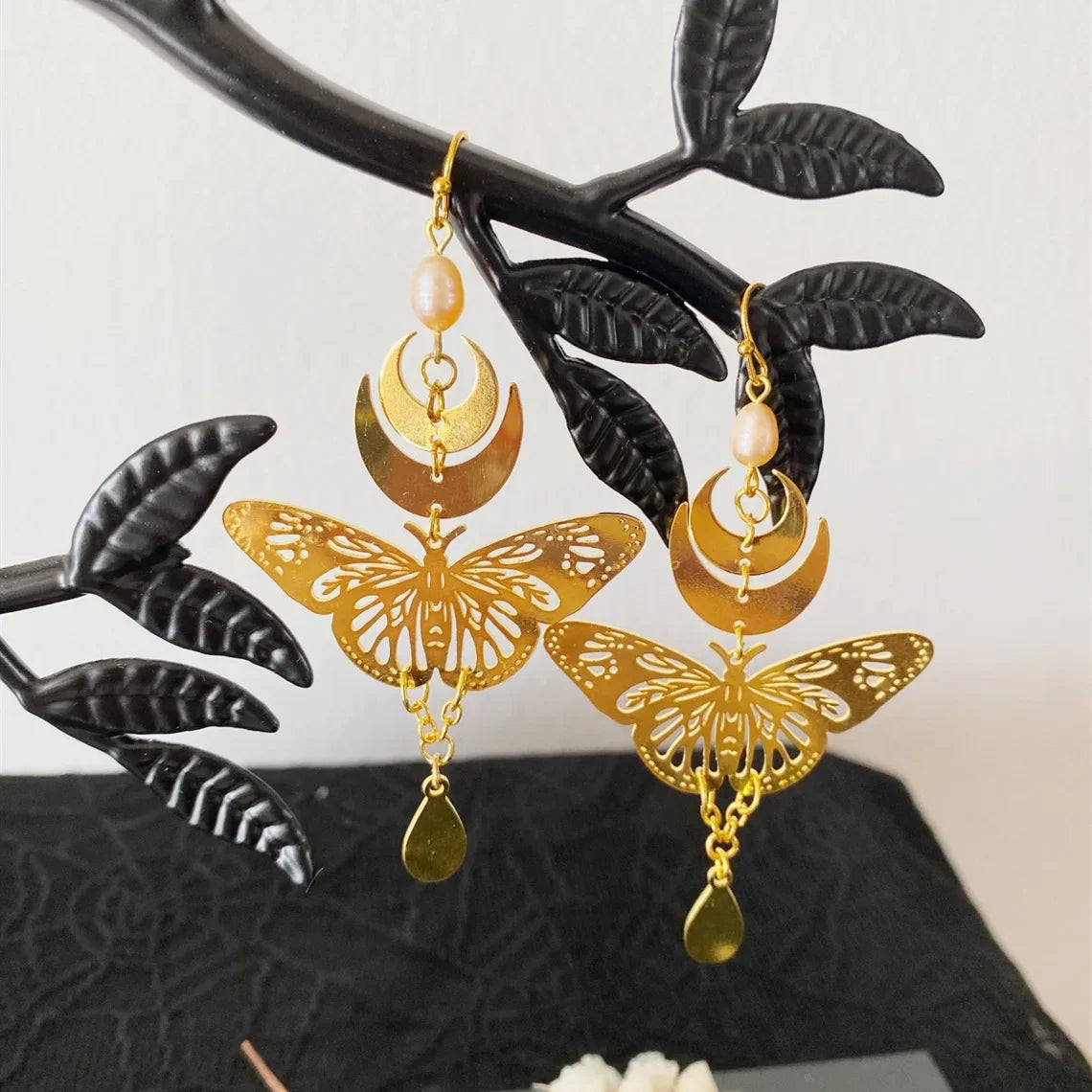 Assorted Moth & Butterfly Dangle Earrings