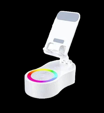 Wireless Speaker with Colorful Ambient Light and Phone Holder