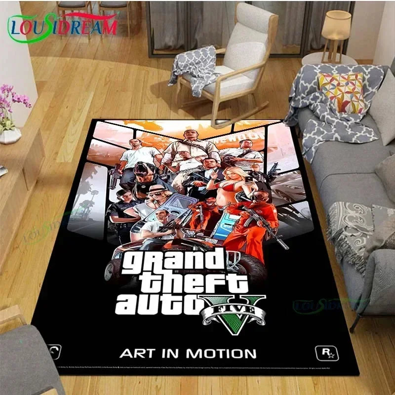 Video Game Rug Retro CD Rug Popular Game Rug Gamer Room Decor Gamer Gift DVD Rug for Teen Room Birthday Gift Non Slip Washable