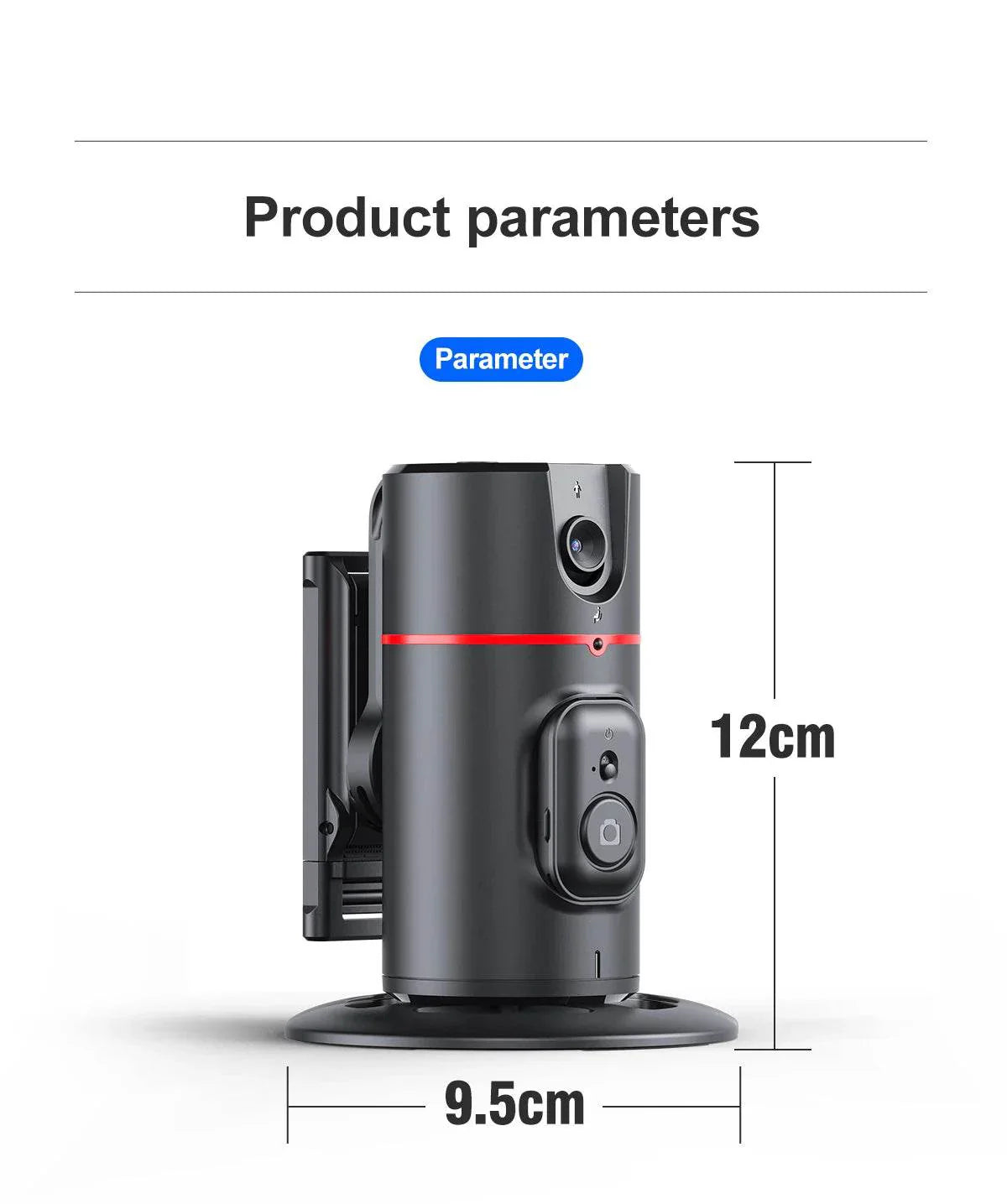 Selfieshow P02 Gimbal 360 Rotation AI Tracking Stabilizer