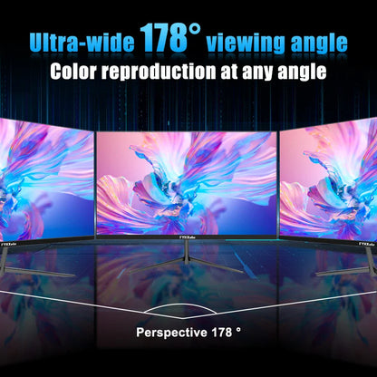 FYHXele 24Inch 100Hz Gaming Monitor 1080P Desktop Display 2ms Response Time Eye Care Screen LCD Support HDR G-Sync VESA
