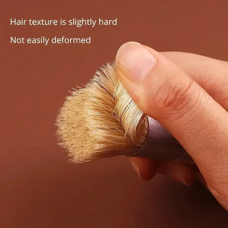 Stencil Paint Brushes Set, Bristle Hair Wooden Handle Perfect ForDIY Crafts Watercolor, Oil, and Acrylic Painting  Art Supplies