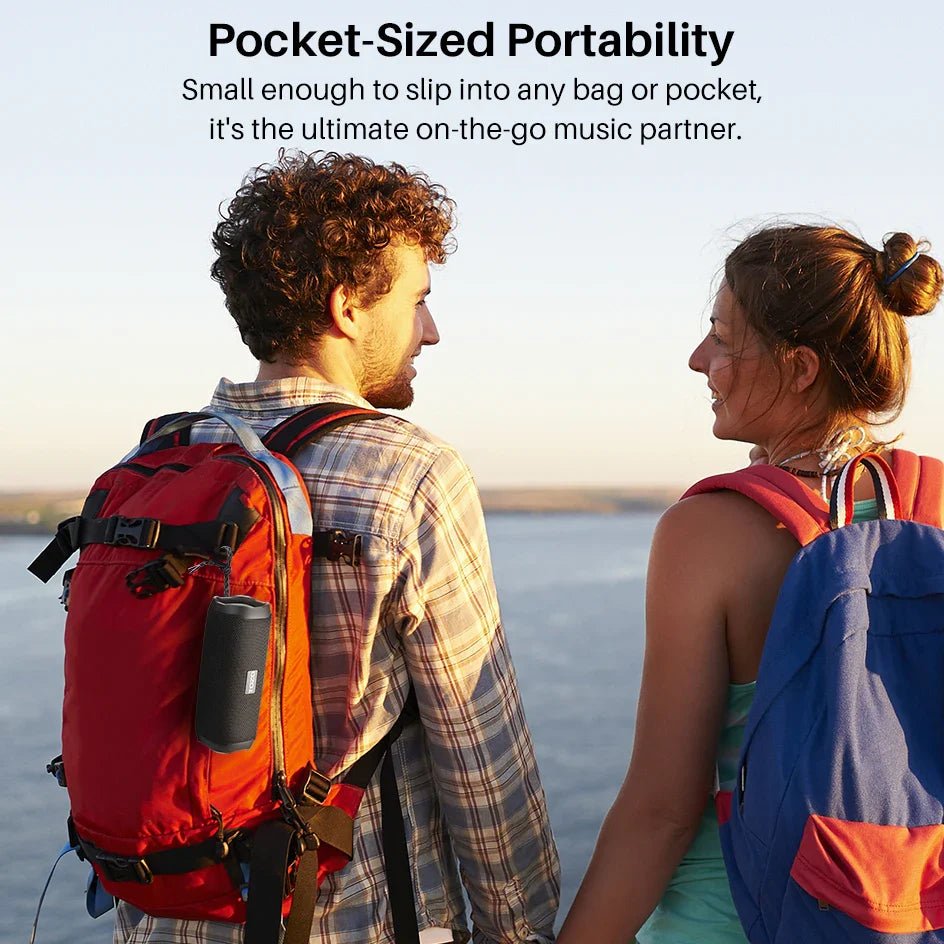 Bluetooth Speaker with Dual Drivers & Dual Bass Diaphragms