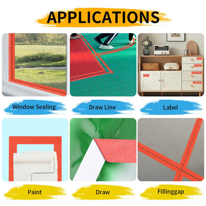 Red Painters Painter Tape Masking Tape for General Purpose Wall Painting, Home Improvement