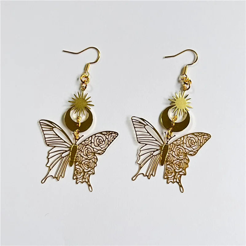 Assorted Moth & Butterfly Dangle Earrings
