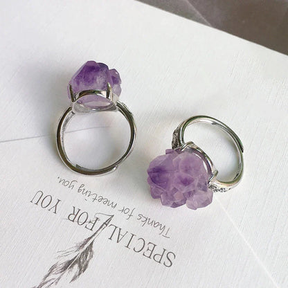 Amethyst Cluster Ring