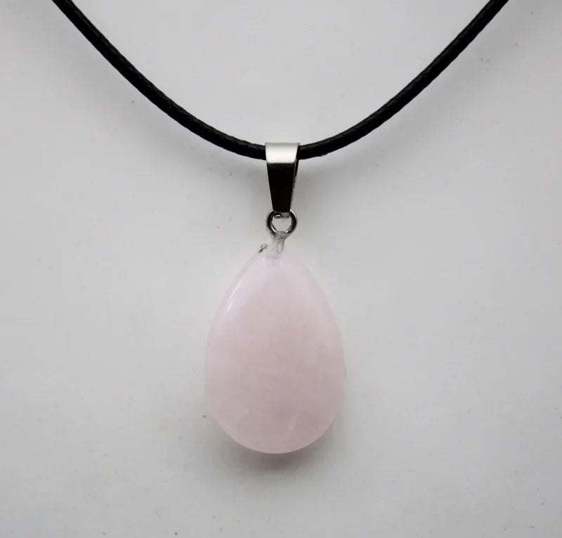 Crystal Teardrop Pendant Necklace