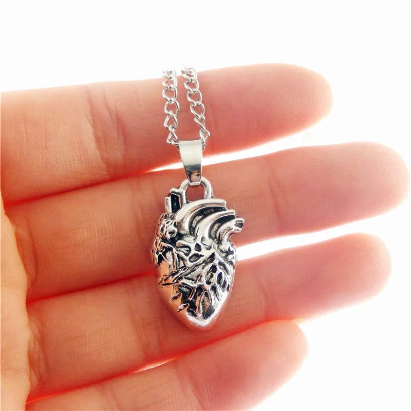 Rib Cage & Heart Necklace