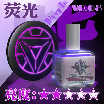 Fluorescent Color Liquid Paint Eco- Friendly Water-Based 18ML Model Panel Line Coloring Tool