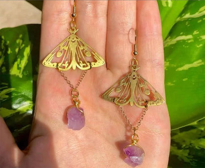 Assorted Moth & Butterfly Dangle Earrings