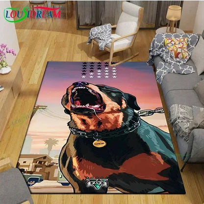 Video Game Rug Retro CD Rug Popular Game Rug Gamer Room Decor Gamer Gift DVD Rug for Teen Room Birthday Gift Non Slip Washable