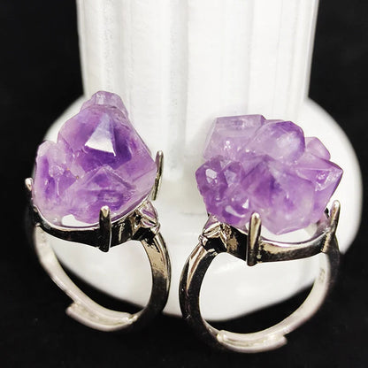 Amethyst Cluster Ring