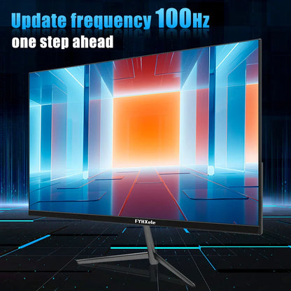 FYHXele 24Inch 100Hz Gaming Monitor 1080P Desktop Display 2ms Response Time Eye Care Screen LCD Support HDR G-Sync VESA