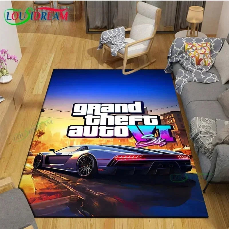 Video Game Rug Retro CD Rug Popular Game Rug Gamer Room Decor Gamer Gift DVD Rug for Teen Room Birthday Gift Non Slip Washable