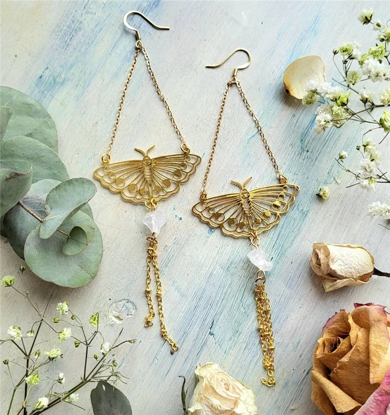 Assorted Moth & Butterfly Dangle Earrings