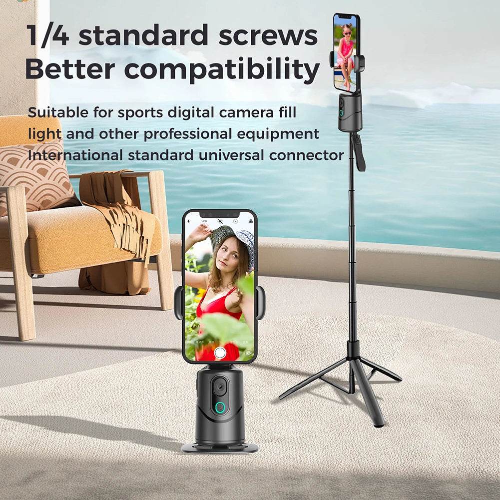 Auto Face Tracking Tripod for Tiktok Live Video Recording