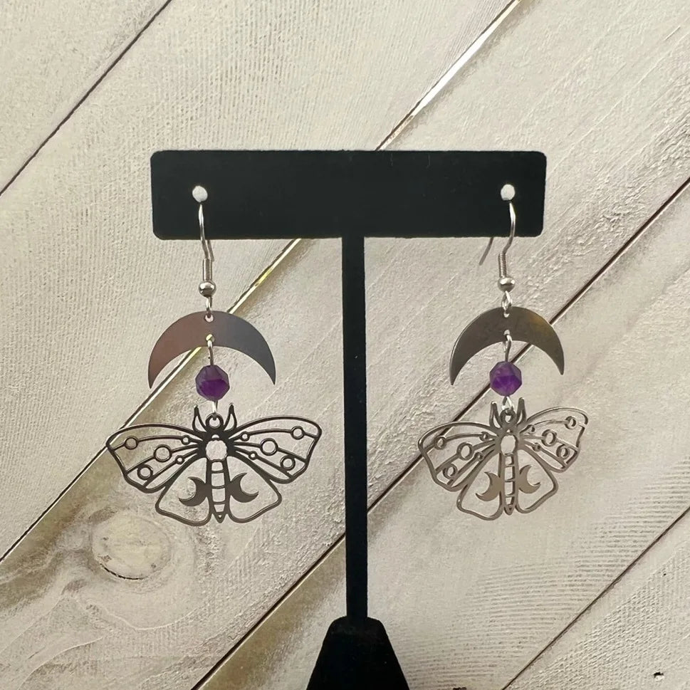 Assorted Moth & Butterfly Dangle Earrings