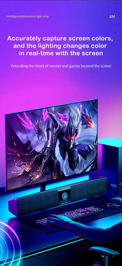 Smart Gaming LED Strip Lights Computer Sync Light Strip Monitor RGB Screen LED Backlight For Gaming Room Atmosphere Decor