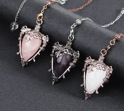 Water Drop Crystal Pendulums