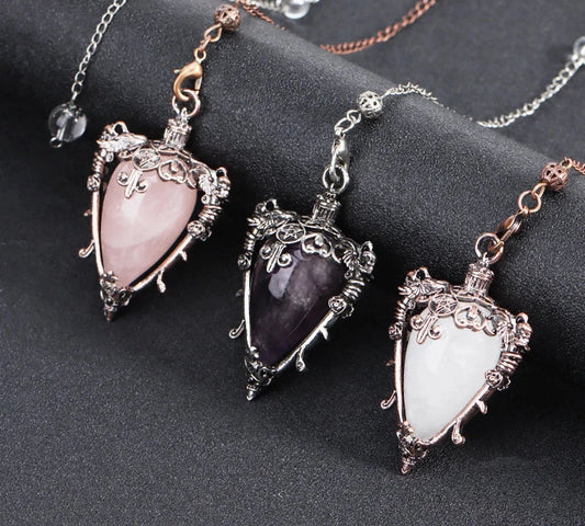 Water Drop Crystal Pendulums